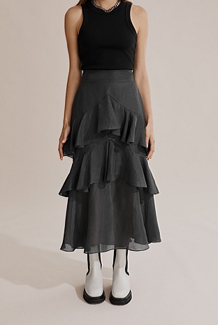 Ruffle Detail Skirt