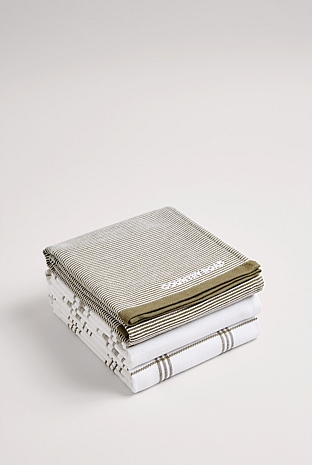 Xave Australian Cotton Tea Towel Pack of 3