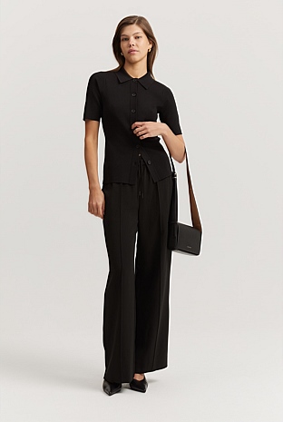 Pull-on Wide Leg Pant