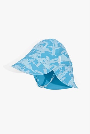 Recycled Nylon Blend Tropical Swim Hat