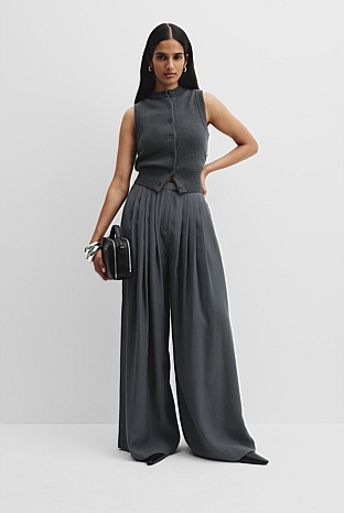 Palazzo Pleat Pant