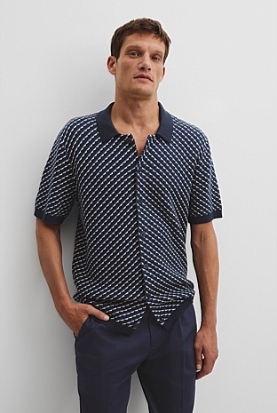 Australian Cotton Pattern Knit Shirt