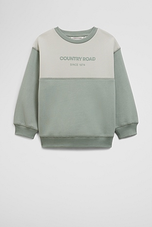 Australian Cotton Splice Logo Sweat