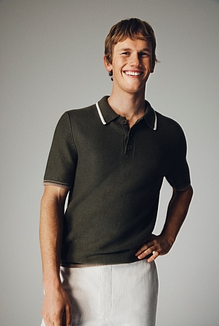 Cotton Linen Textured Polo