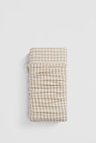 Noni Gingham Single Flat Sheet