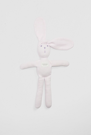 Organically Grown Cotton Rib Stripe Bunny