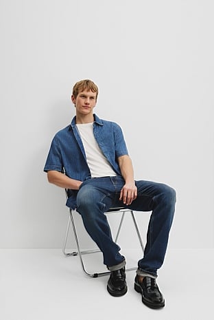 Short Sleeve Denim Shirt