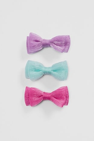 Shimmer Bow Pack of 3