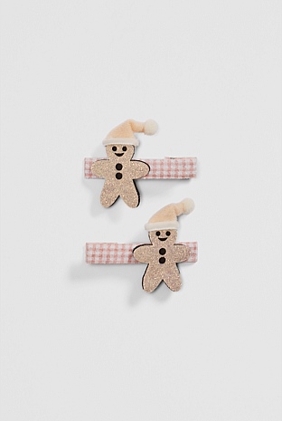 Gingerbread Clip Pack of 2