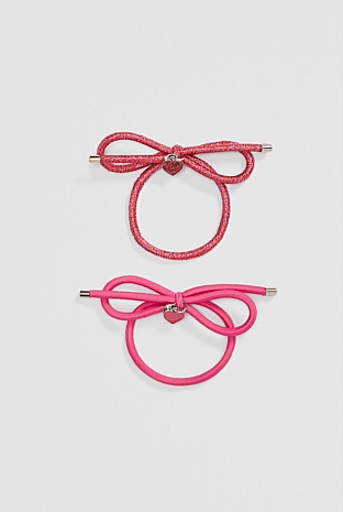 Bow Hair Tie Pack of 2