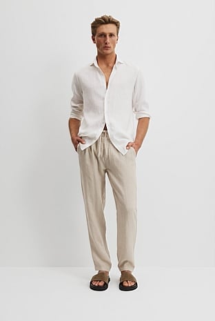 Relaxed Fit Organically Grown Linen Jogger