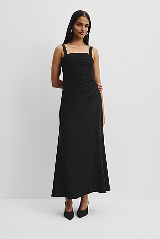 Tucked Slip Dress