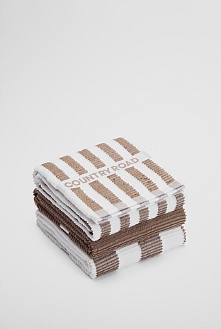 CR Stripe Verified Australian Cotton Tea Towel Pack of 3