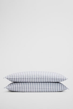 Brae Australian Cotton Stripe Standard Pillowcase Pair