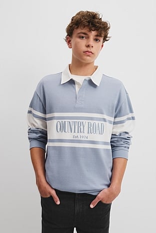 Teen Australian Cotton Panelled Rugby Shirt