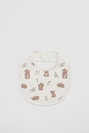 Organically Grown Cotton Koala Bib