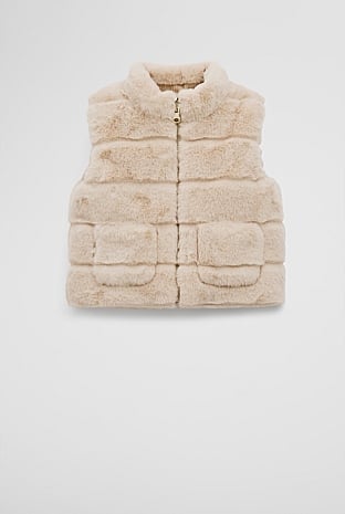 Reverse Faux Fur Vest