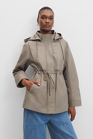 Dove Cinched Parka - Jackets & Coats | Country Road