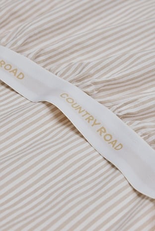 Brae Australian Cotton Stripe King Fitted Sheet