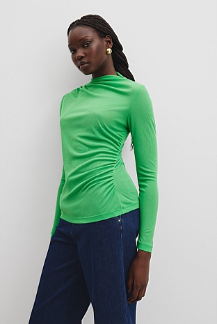 Sheer Drape Top