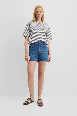 Denim A-Line Short