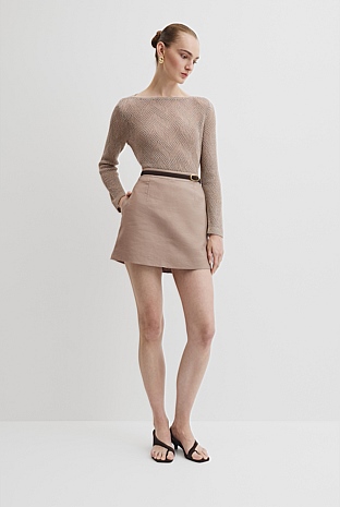 Linen Skort