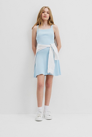 Teen Rib Knit Tank Dress