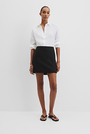 Frayed Mini Skirt