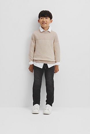 Stripe Country Road Logo Knit