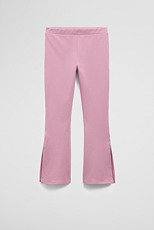 Organically Grown Cotton Blend Flare Tech Pant