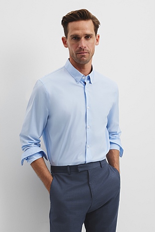 Slim Fit Stretch Cotton Shirt