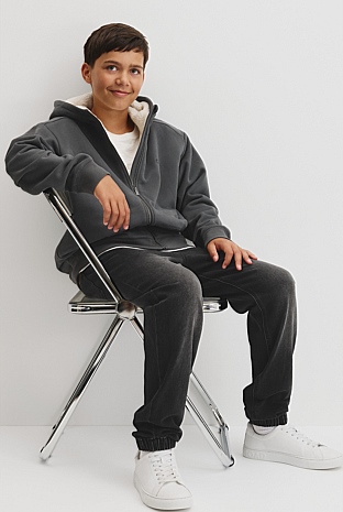 Teen Fleece Lined Zip Through Sweat