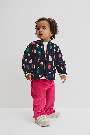 Print Sherpa Lined Jacket