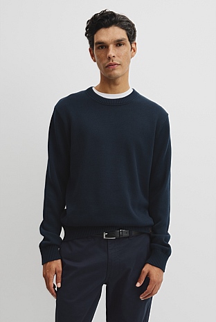 Australian Good Earth Cotton Crew Neck Knit