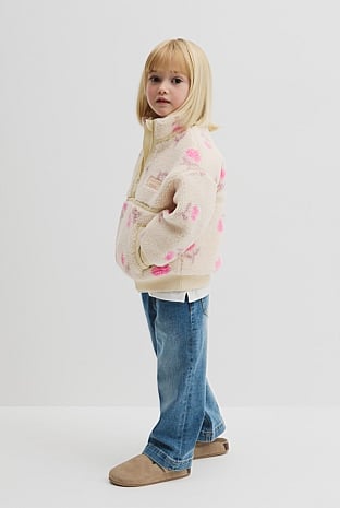 Printed Sherpa Sweat