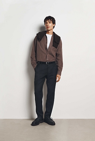 Regular Fit Brushed Cotton Shirt