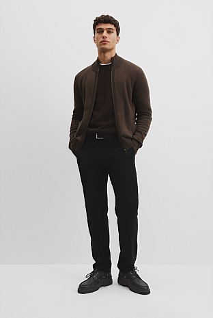 Australian Cotton Zip Through Knit Jacket