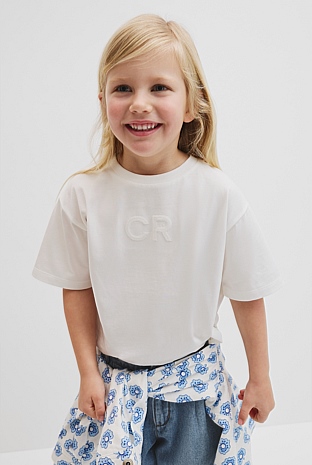 Australian Cotton Short Sleeve Sequin Logo T-Shirt