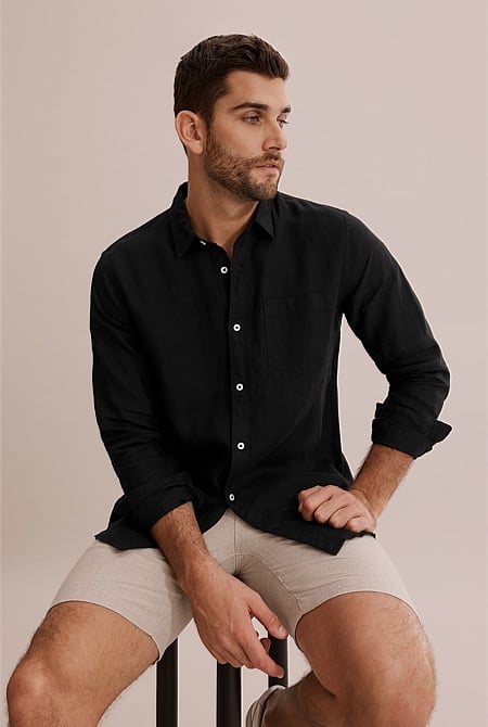Regular Fit Linen Shirt