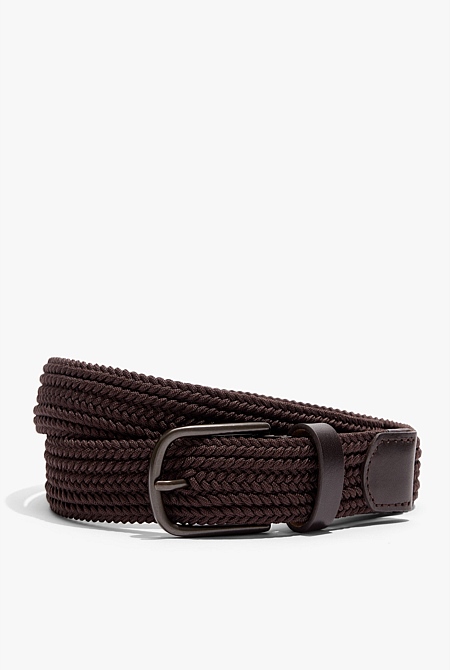 Anderson's Woven Suede Pin-Buckle Belt, Belts