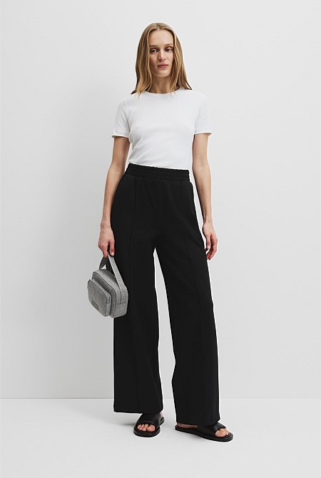 Wide Leg Ponte Jogger