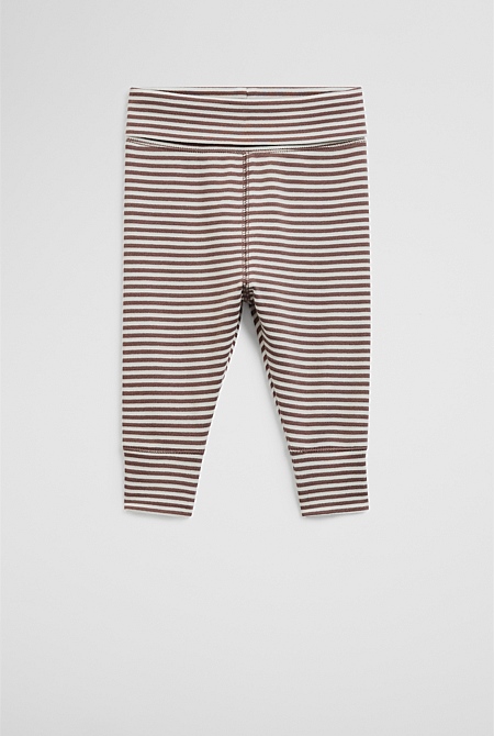 Organically Grown Cotton Stripe Soft Pant