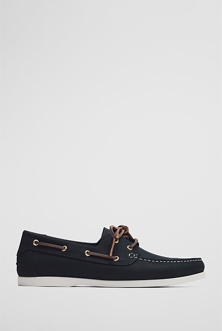 Flynn Nubuck Leather Boat Shoe