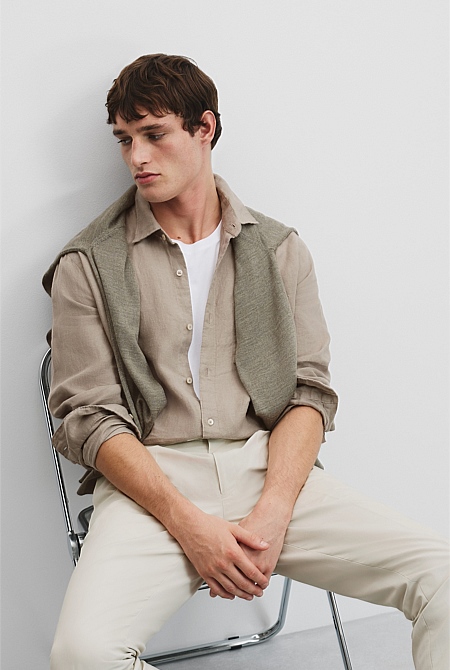 Organically Grown Linen Regular Fit Shirt