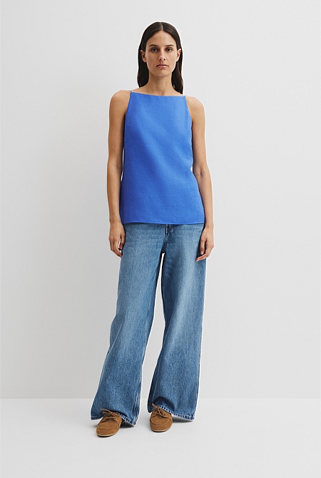 Organically Grown Linen Longline Cami