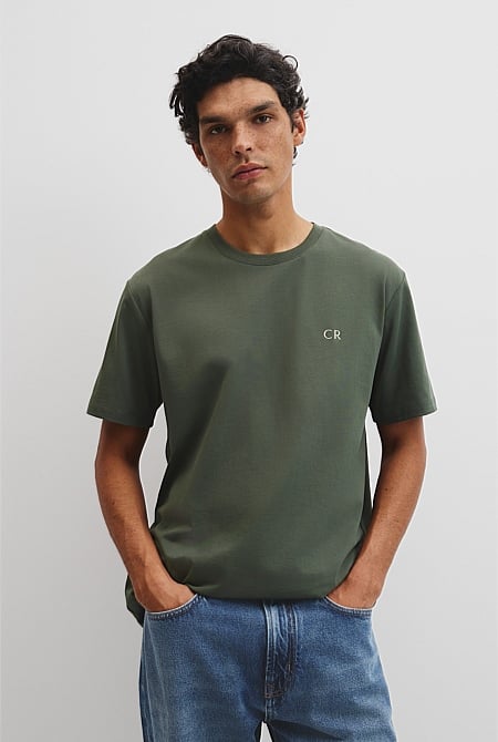 Short Sleeve Australian Cotton Country Road Modern Logo T-Shirt