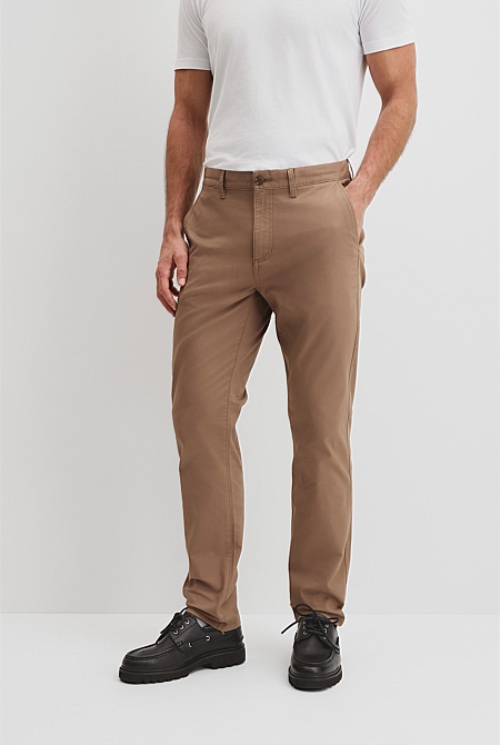 Australian Cotton Tapered Fit Stretch Chino