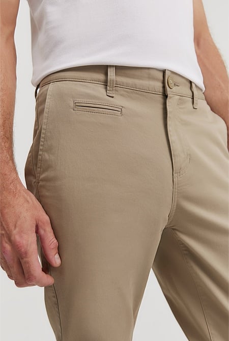 Verified Australian Cotton Tapered Fit Stretch Chino