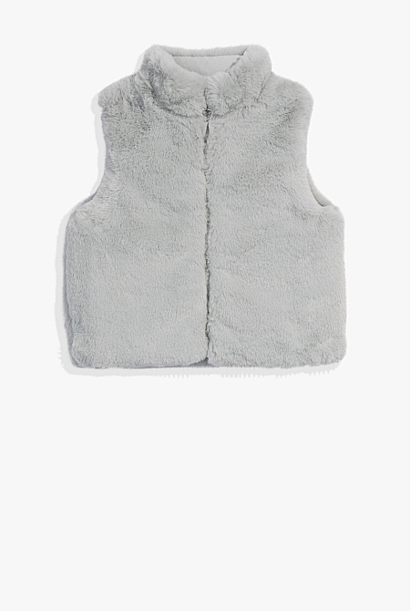 Reversible Faux Fur Vest