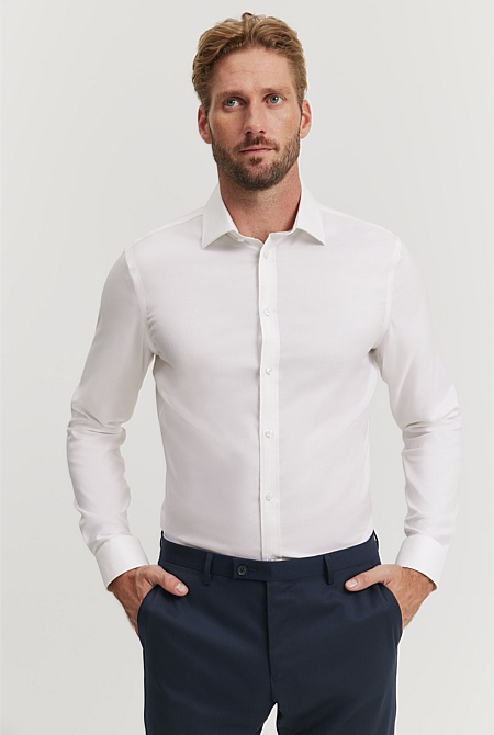 Slim Fit Textured Travel Shirt